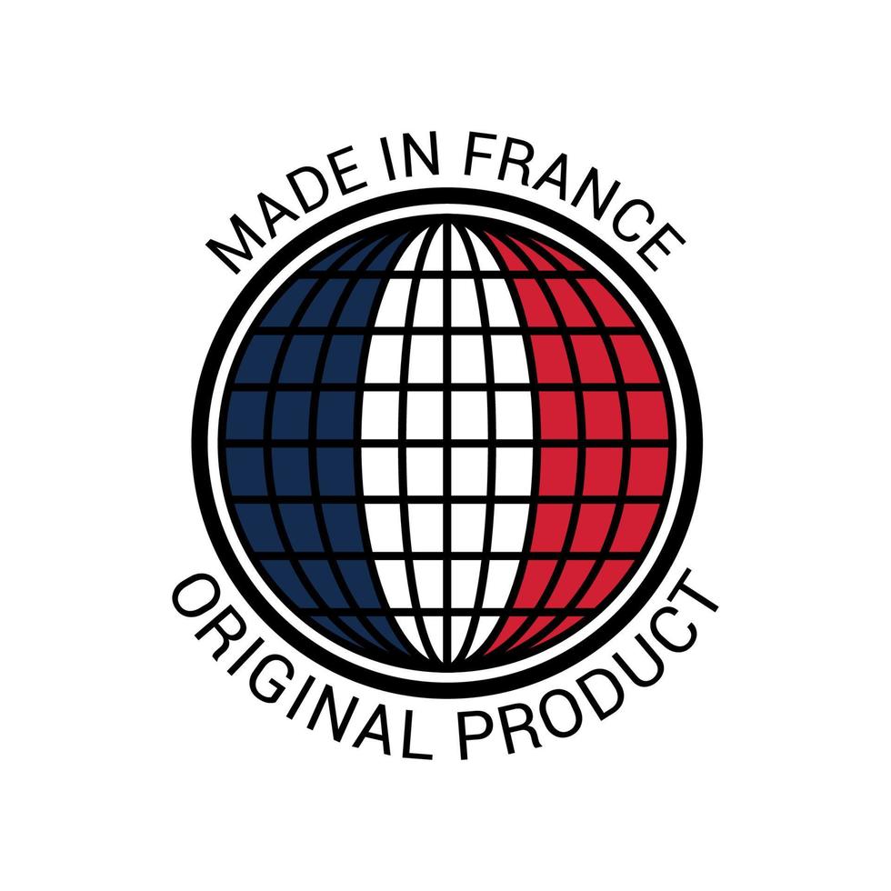 Label of Made in France vector