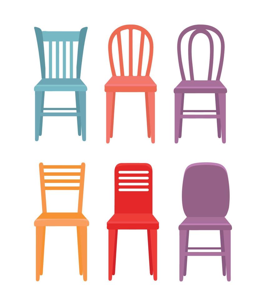 Set of Chairs vector