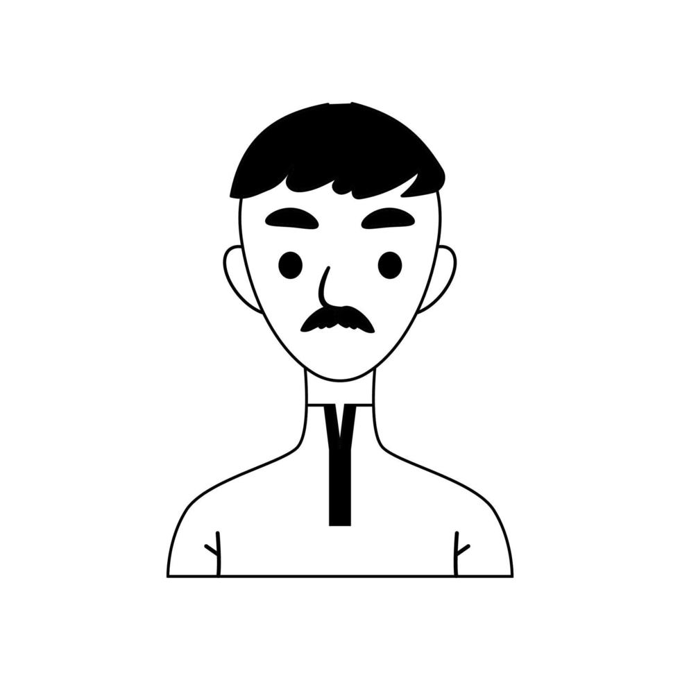 ilustración vectorial del hombre avatar vector