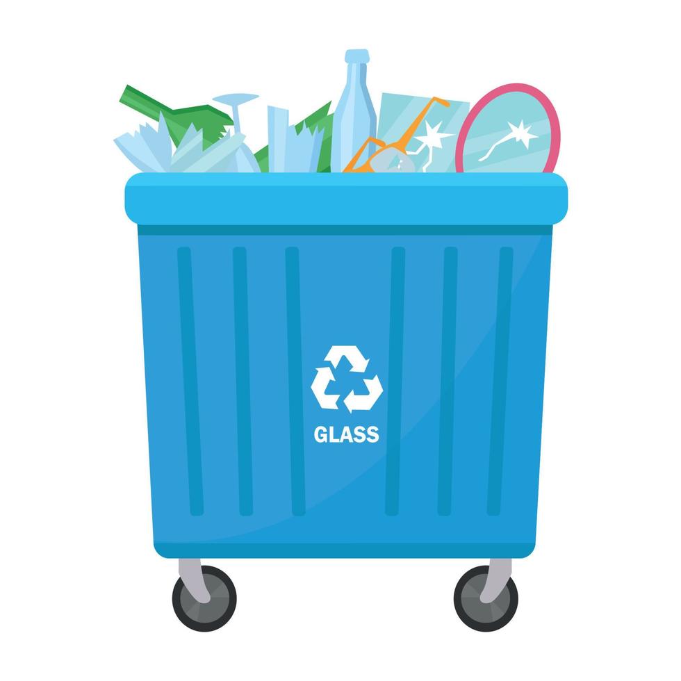 Vector illustration of Trash Bin