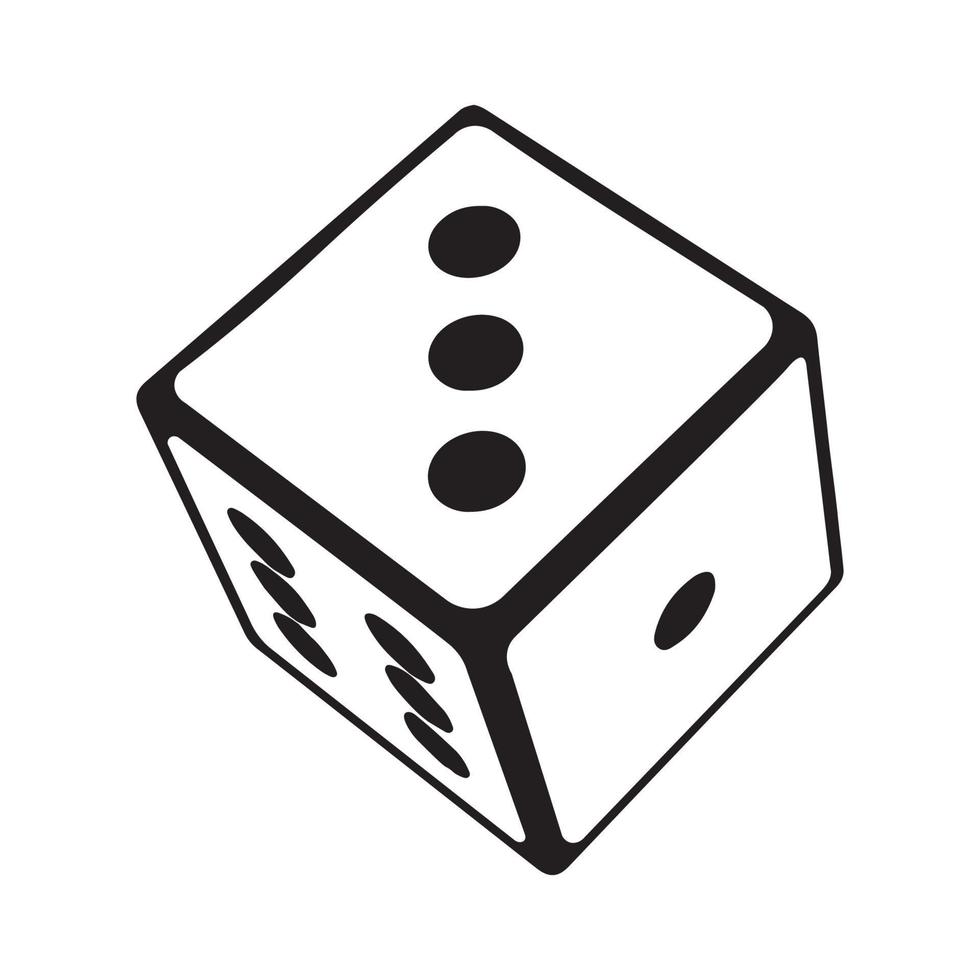 Vector illustrator of Dice