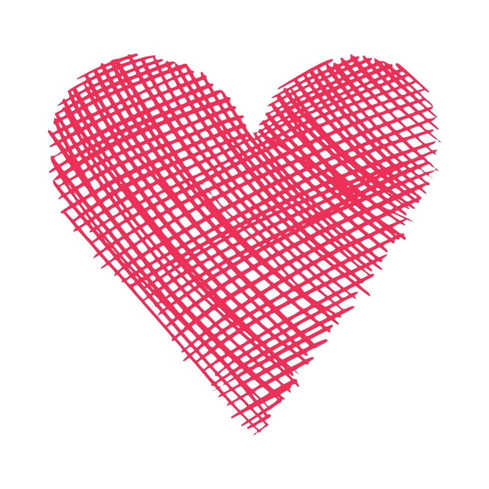 Vector illustration of Heart Textured