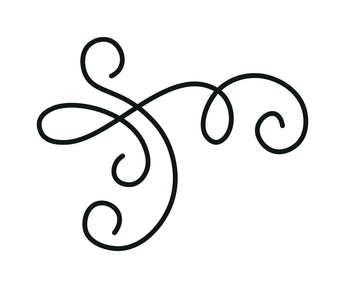 Vector illustration of Linear Squiggle