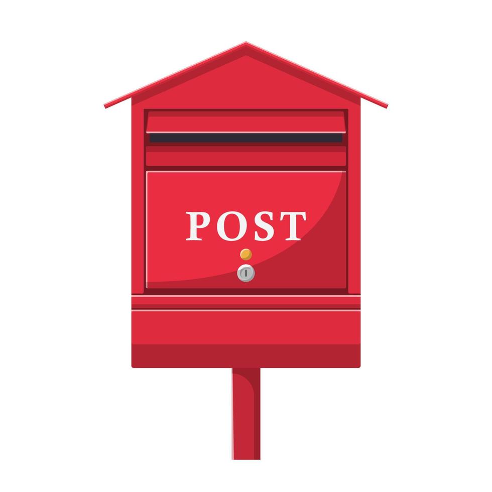 Mailbox Flat Illustration. Clean Icon Design Element on Isolated White Background vector