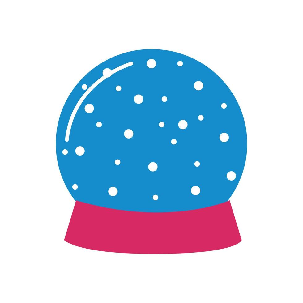 Vector illustration of Snow globe