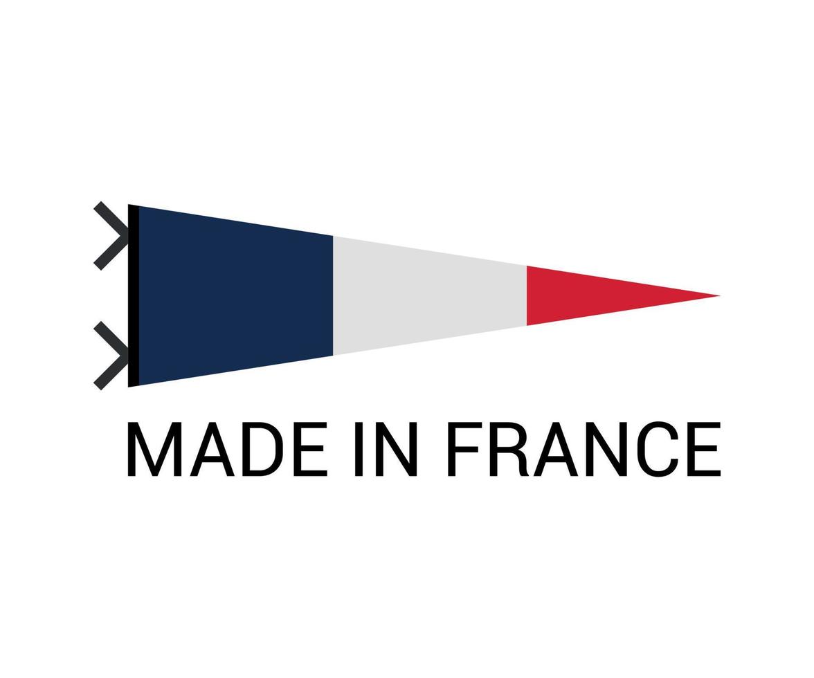 Label of Made in France vector