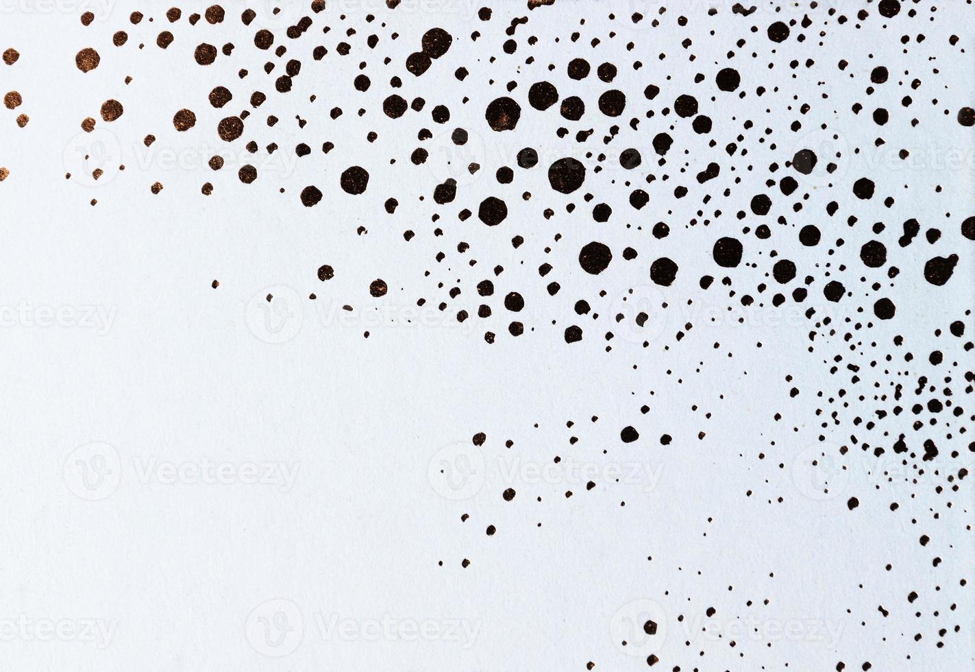 Brown dot on white background with copy space photo