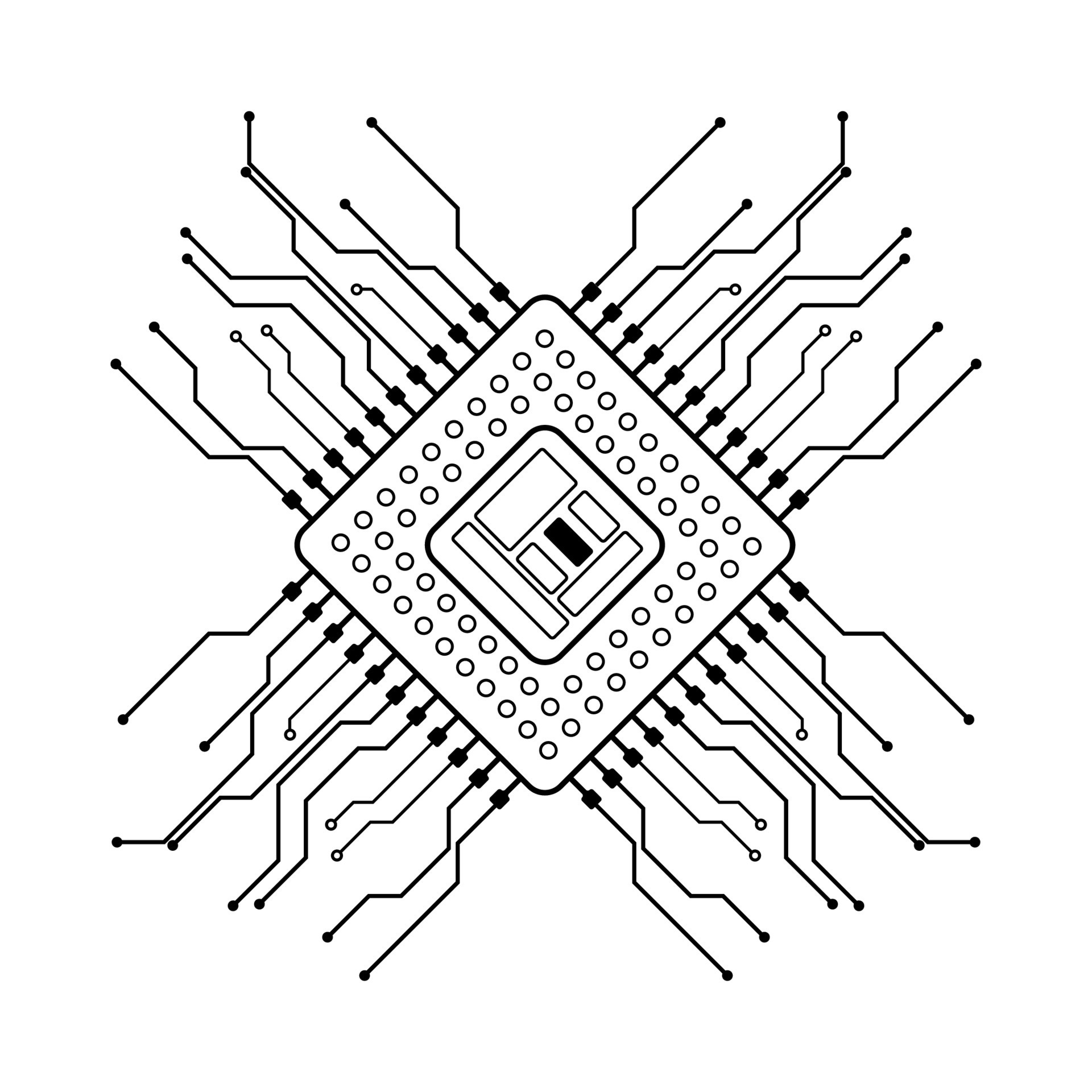 Vector illustration of Linear Microcircuit 19021473 Vector Art at Vecteezy