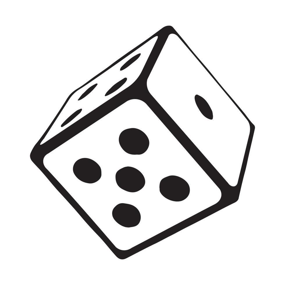 Vector illustrator of Dice