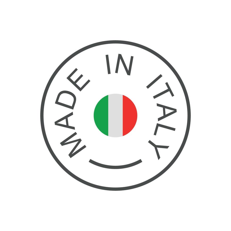 Label of Made in Italy vector