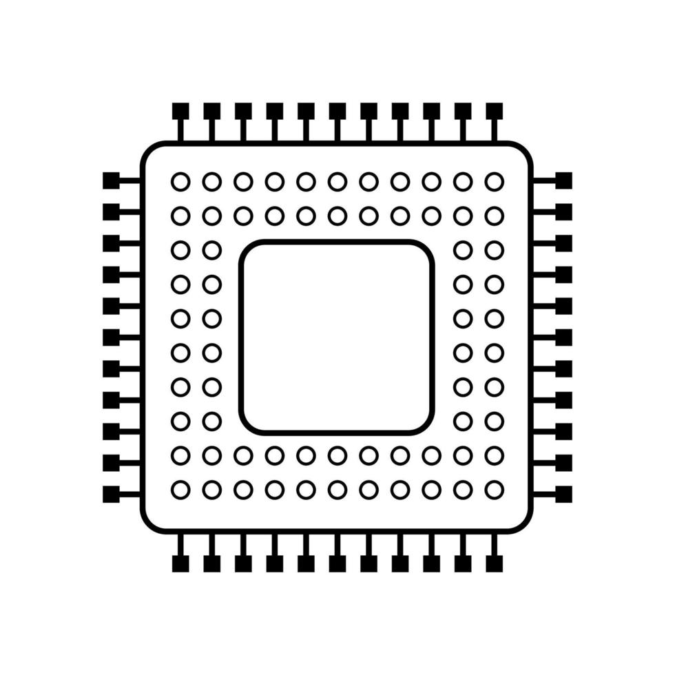 Vector illustration of Linear Microcircuit