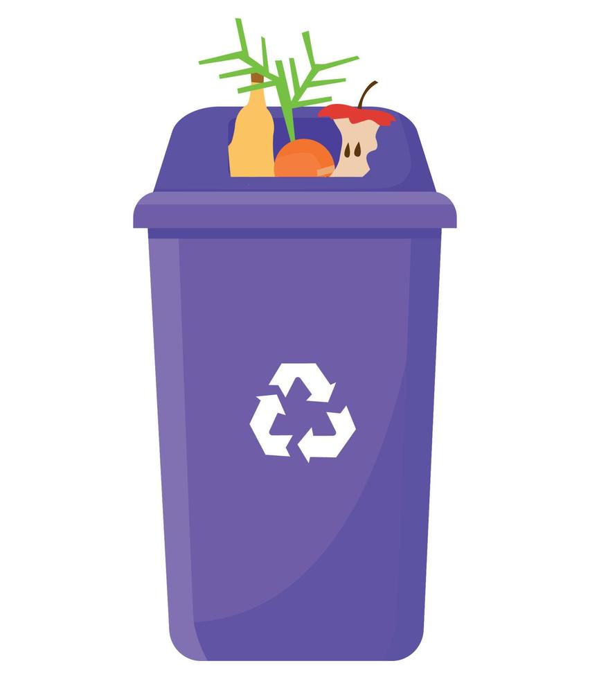 Vector illustration of Trash Bin
