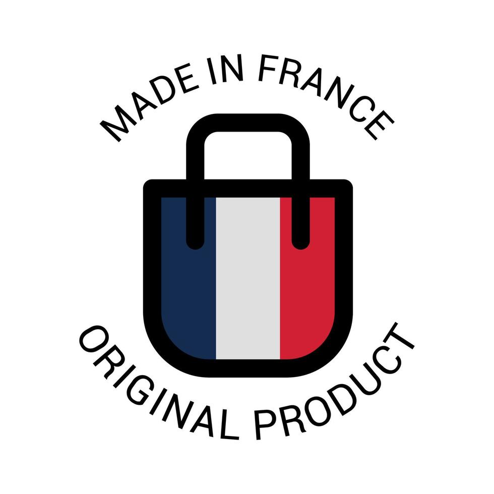 Label of Made in France vector