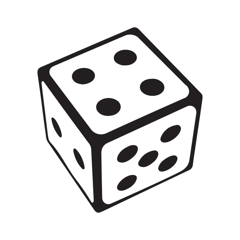 Vector illustrator of Dice