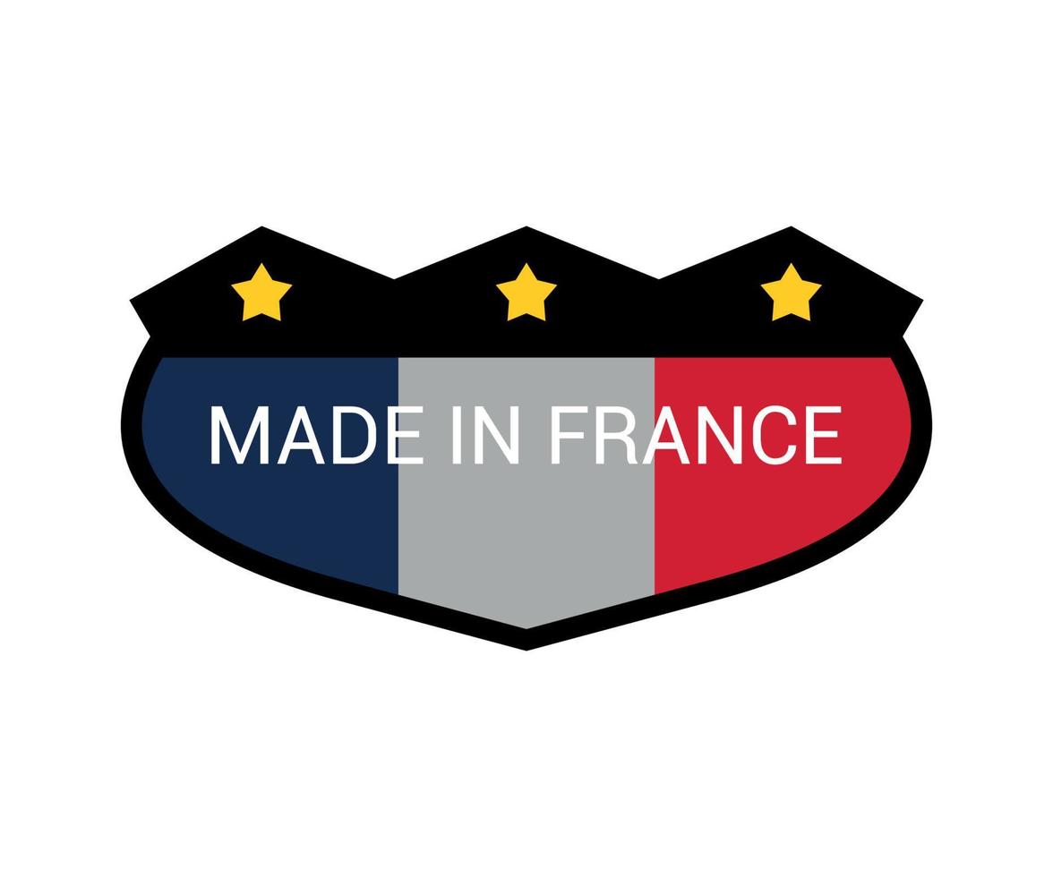 Label of Made in France vector