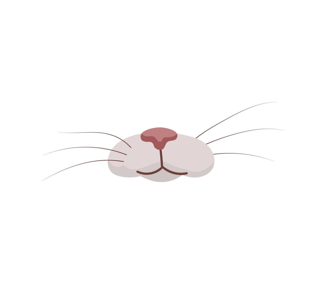 Vector illustration of cat nose