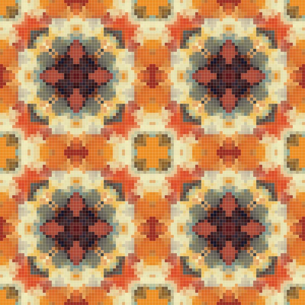 diseño de patrón sin costuras de mosaico geométrico, diseño textil repetido, diseño de superficie. vector