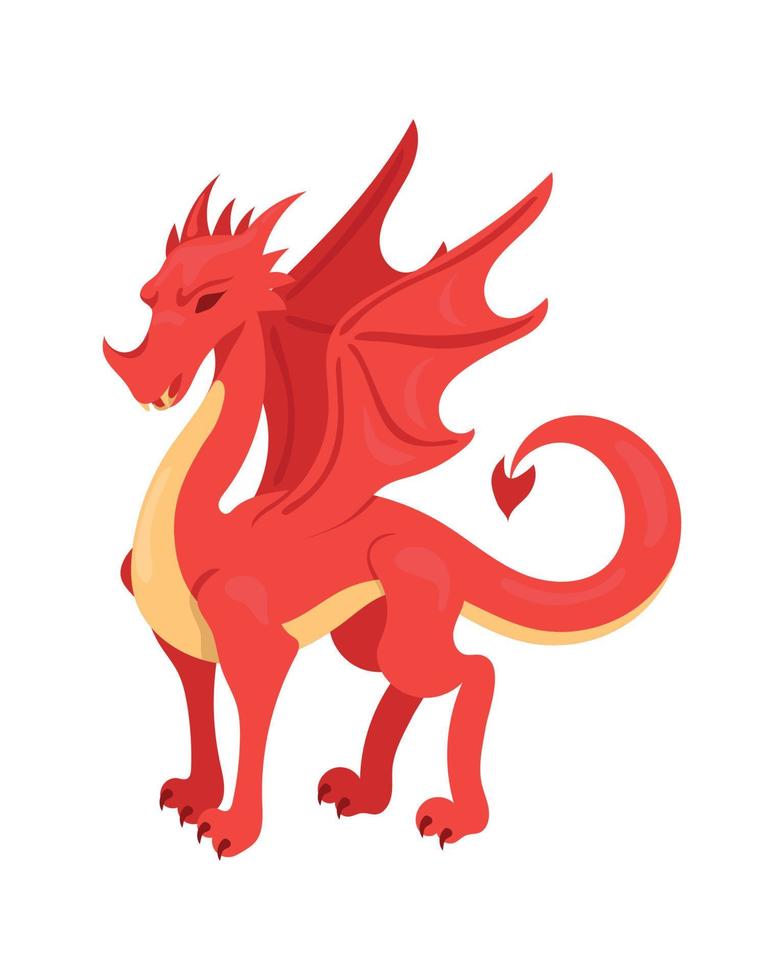  ilustración vectorial de dragones de dibujos animados   Vector en Vecteezy