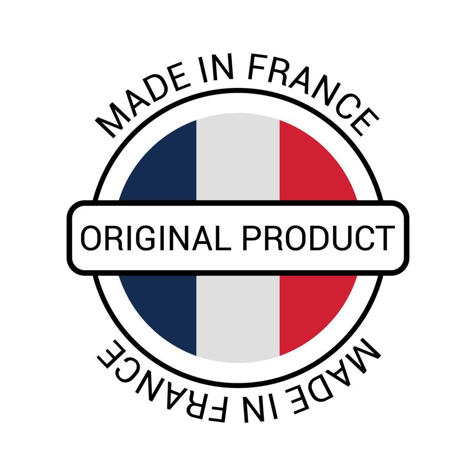 Label of Made in France vector