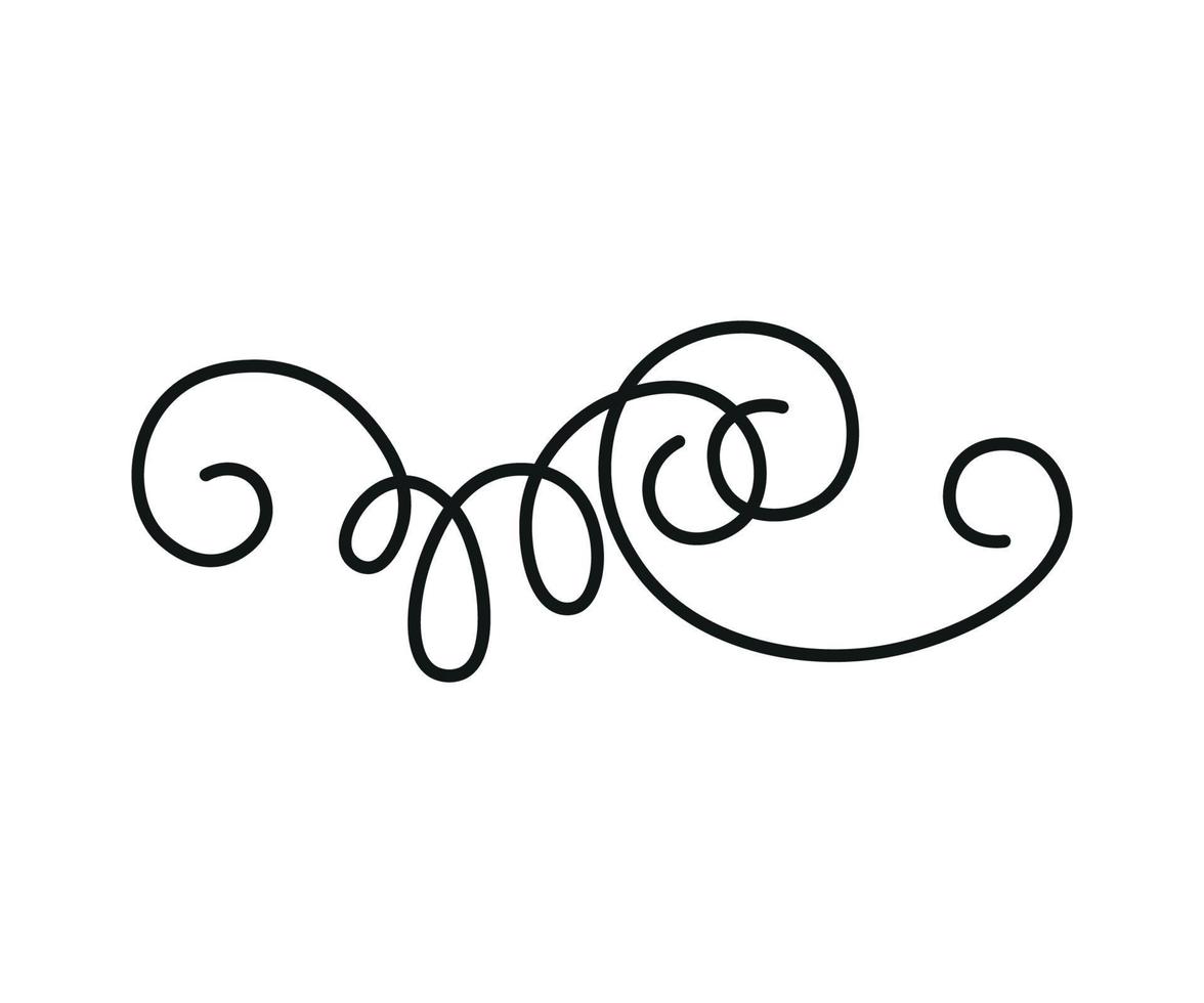 Vector illustration of Linear Squiggle