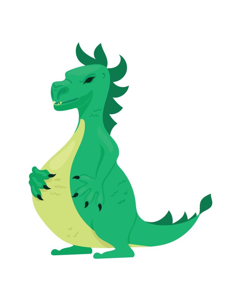 Vector illustration of Cartoon dragons