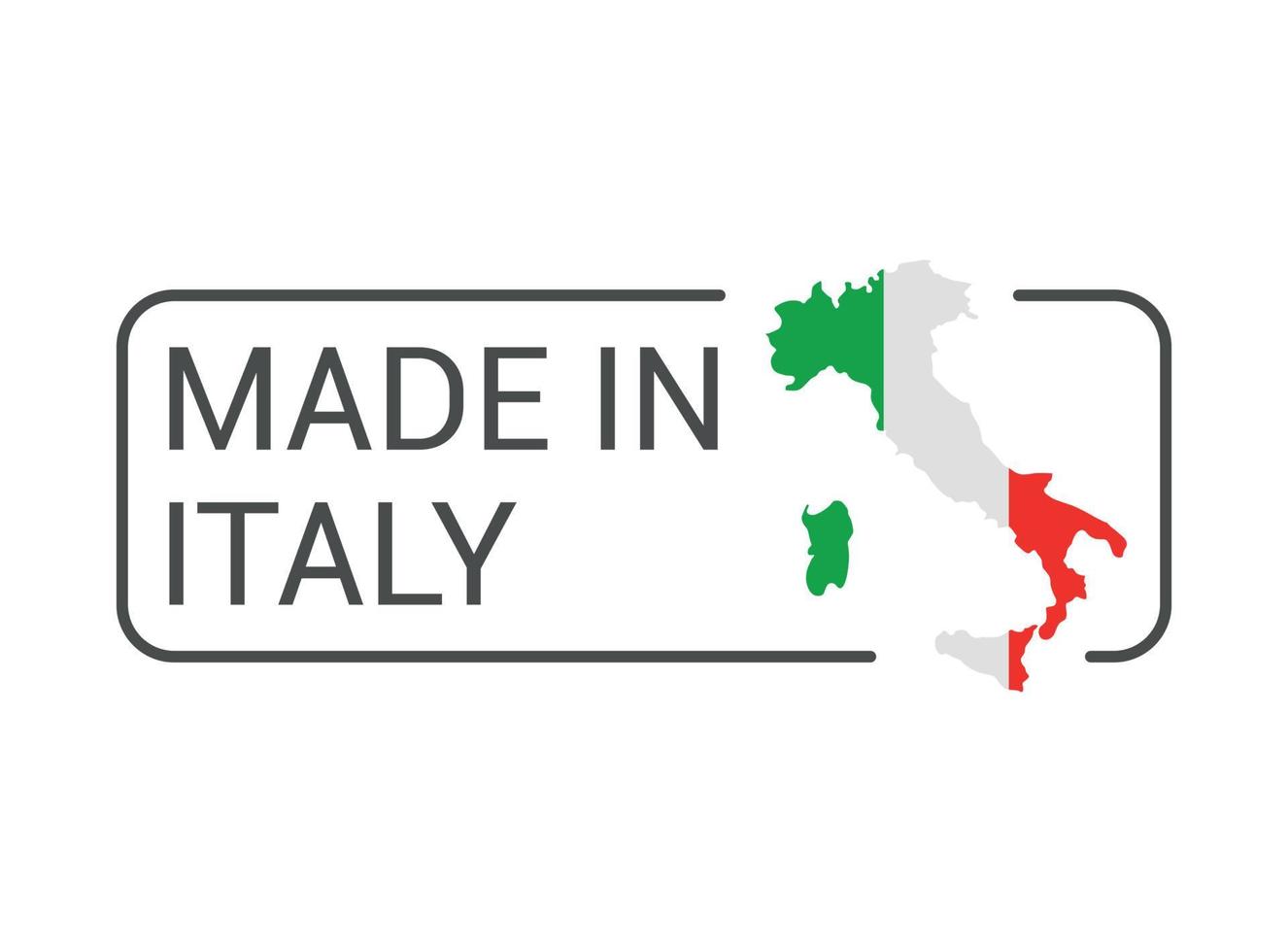 Label of Made in Italy vector