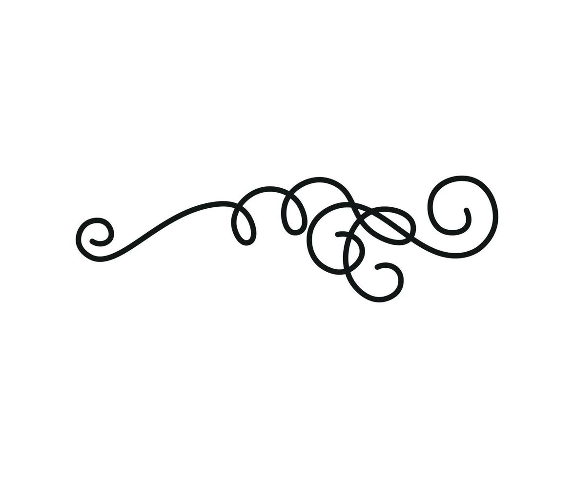 Vector illustration of Linear Squiggle