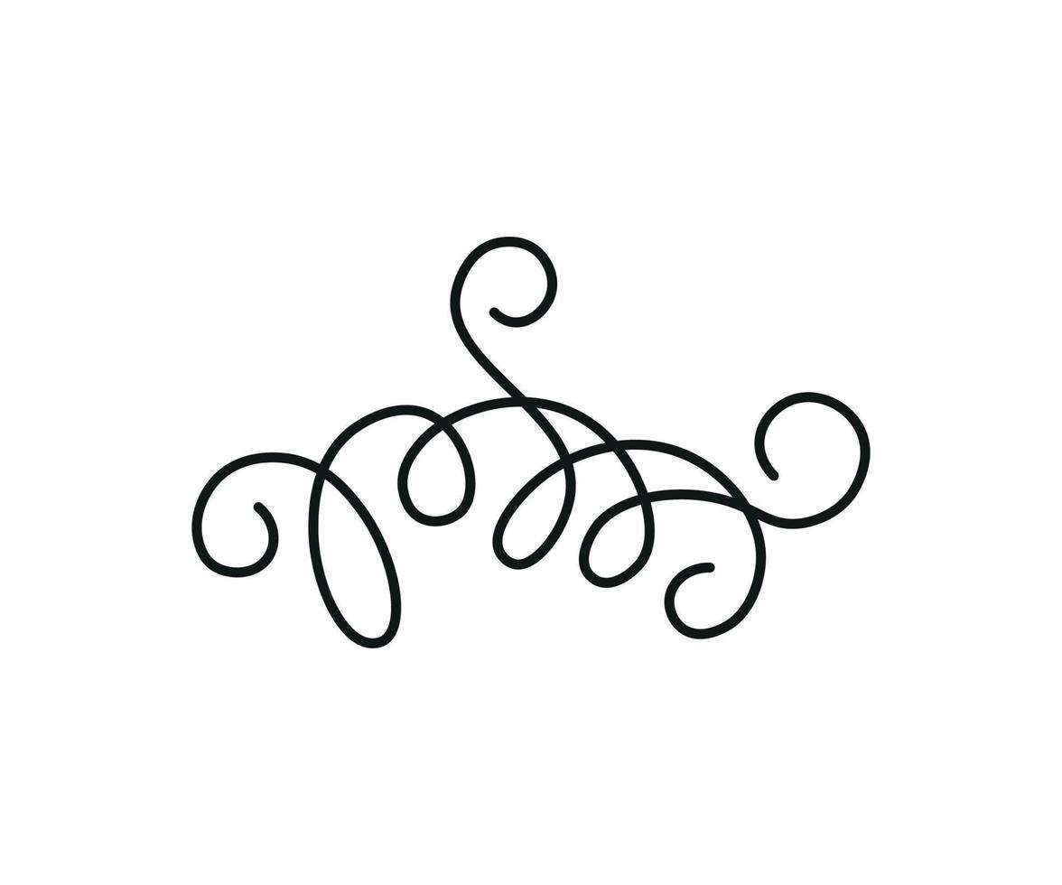 Vector illustration of Linear Squiggle