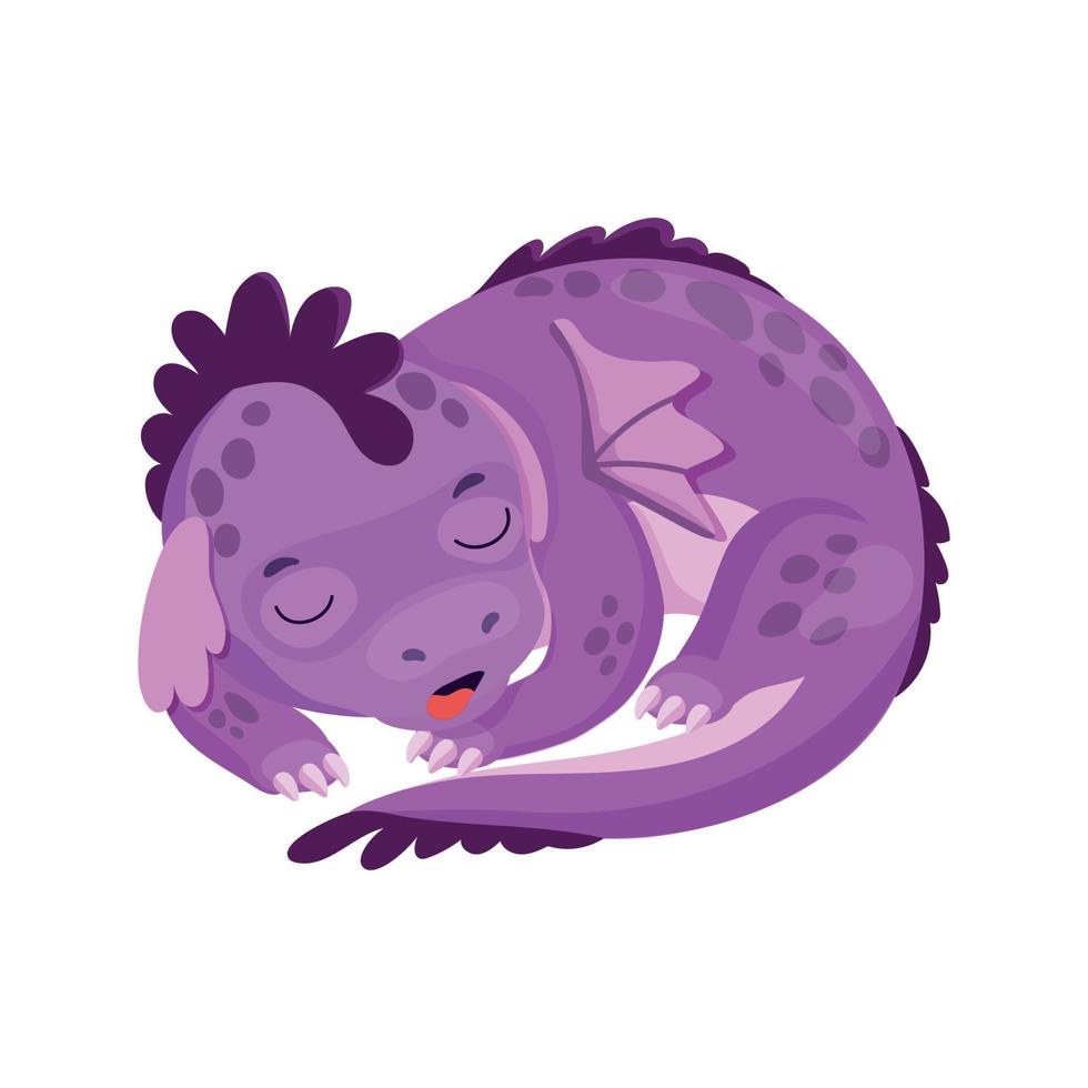 Dragon in cartoon style vector