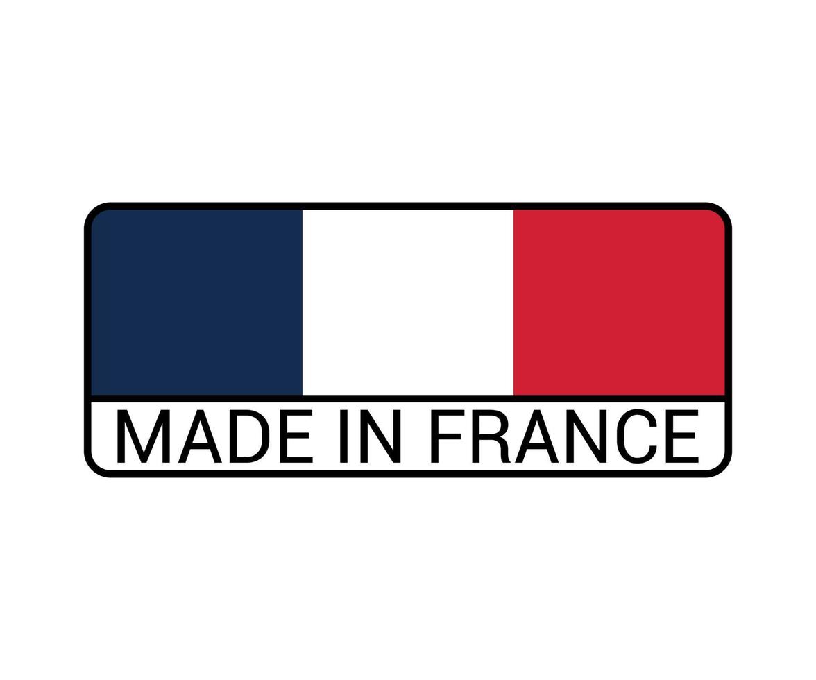 Label of Made in France vector