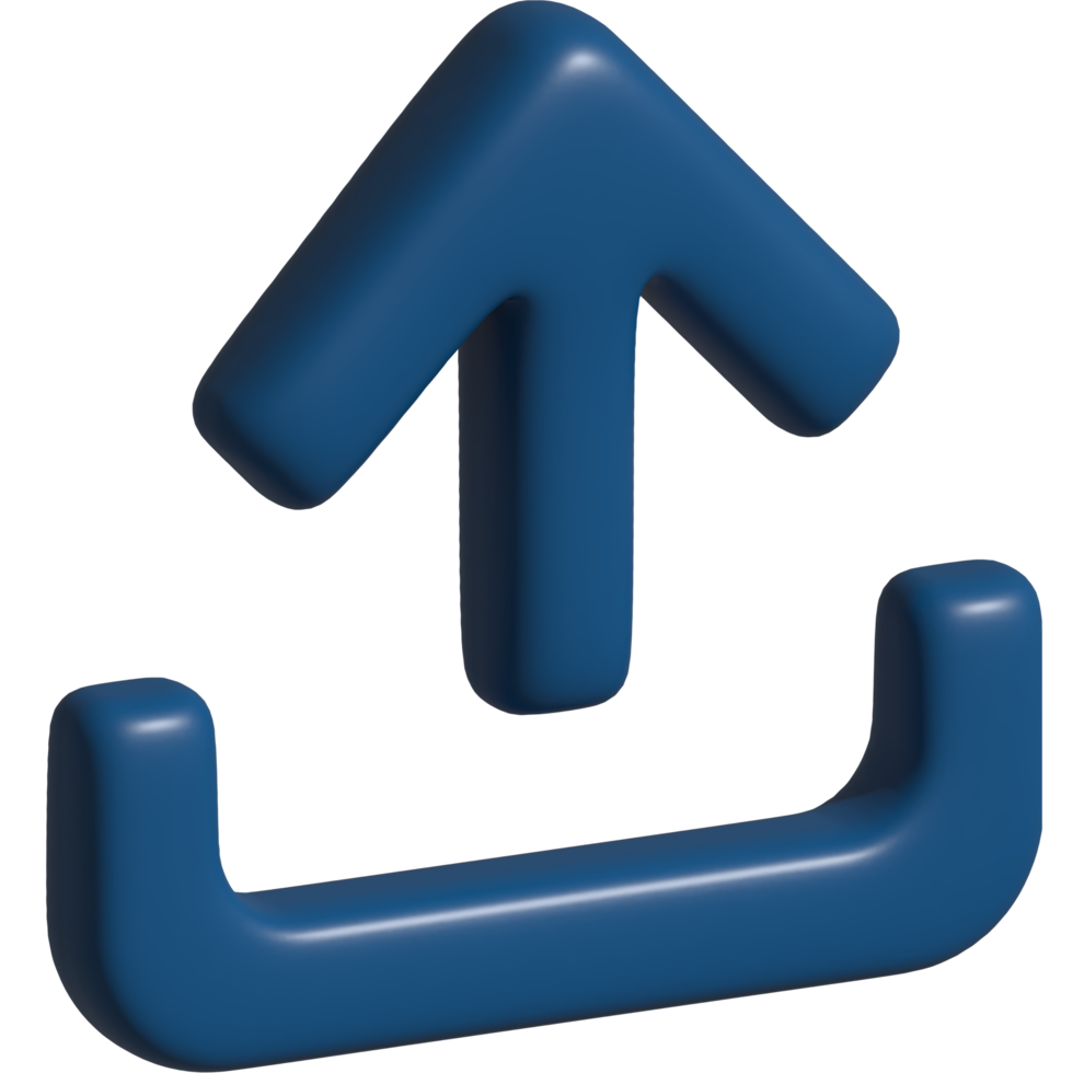 3d icon of upload png