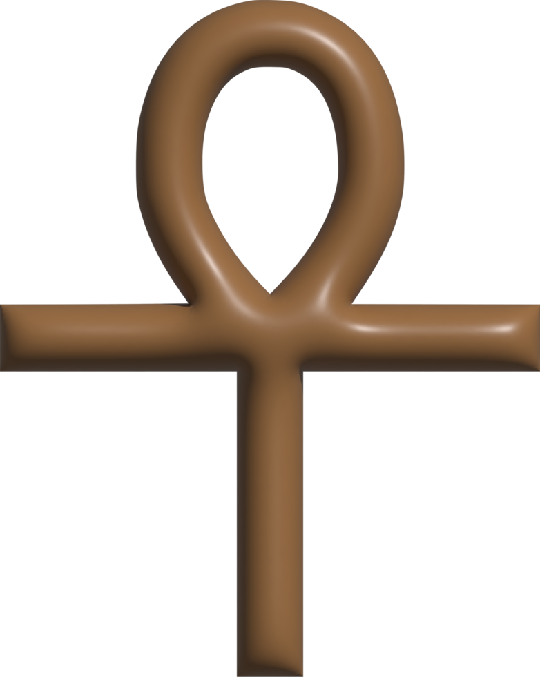 icono 3d del símbolo ankh png