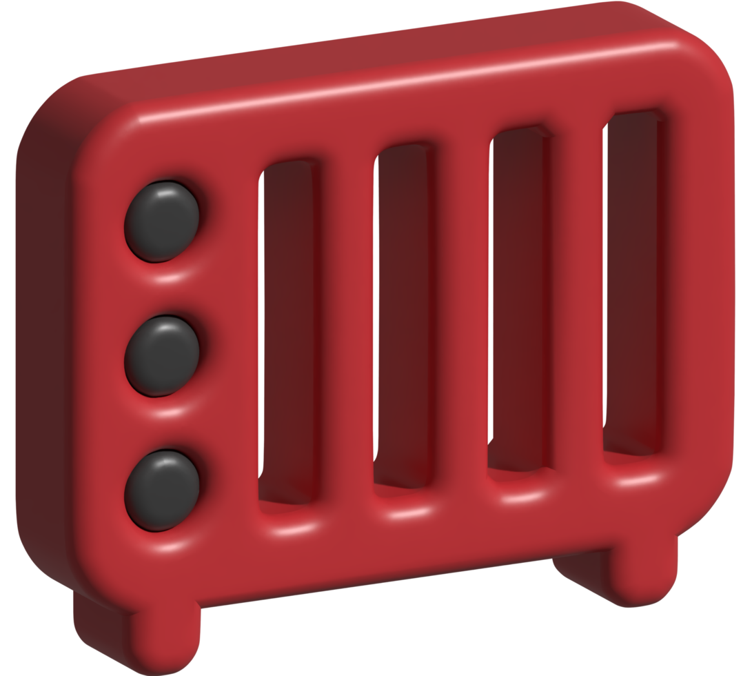 3d icoon van radiator png