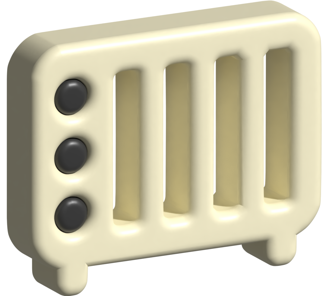 3d icoon van radiator png