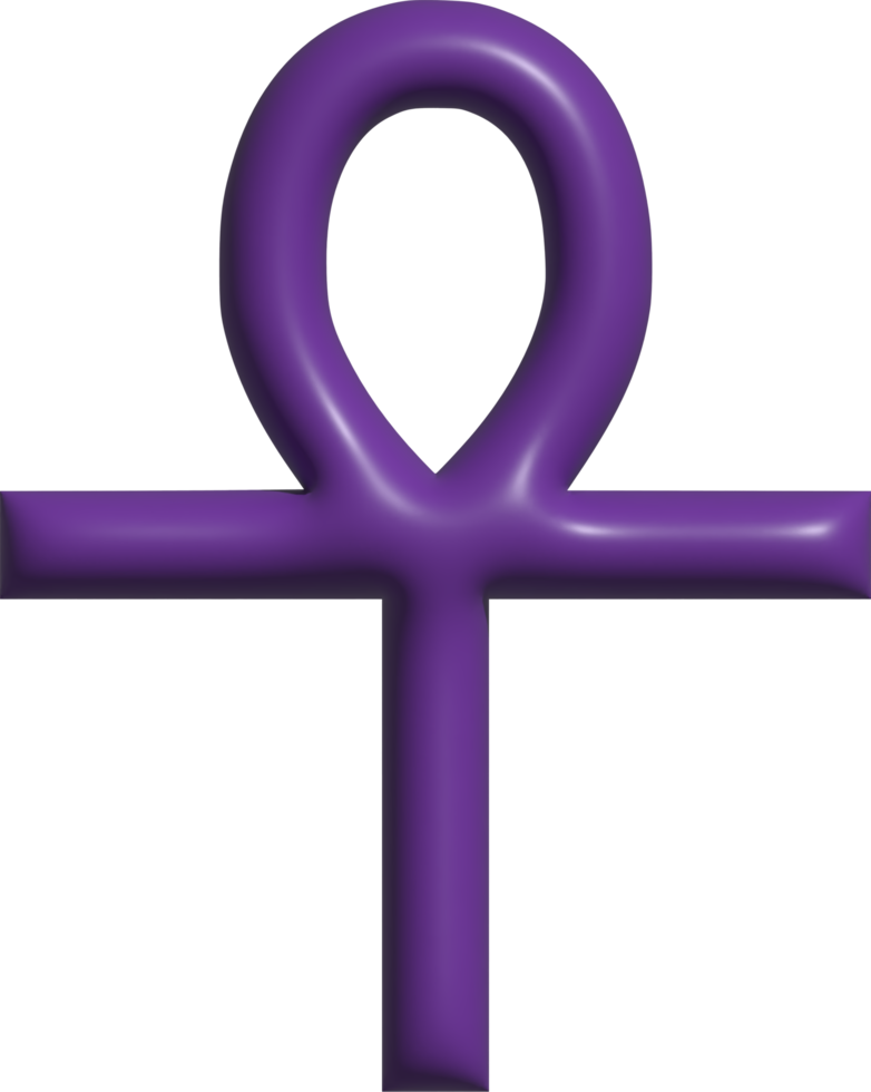 3D-Symbol des Ankh-Symbols png