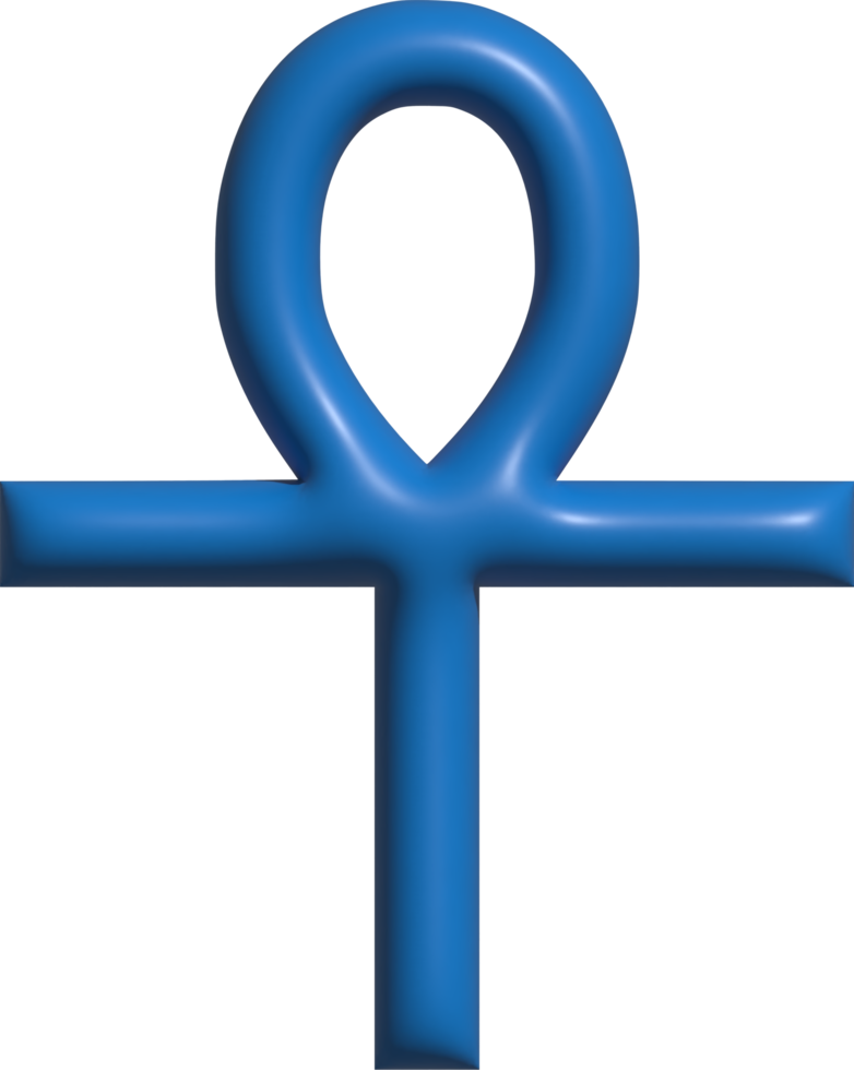 icono 3d del símbolo ankh png