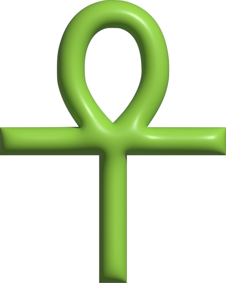 icono 3d del símbolo ankh png