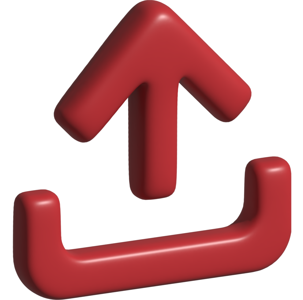 3d icon of upload png