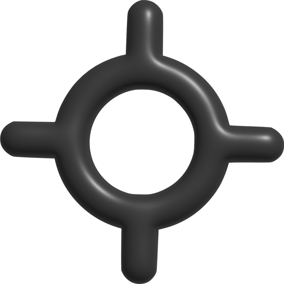 3D-Symbol des Ziels png