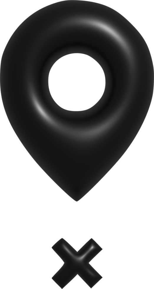 pin location icon 3d png
