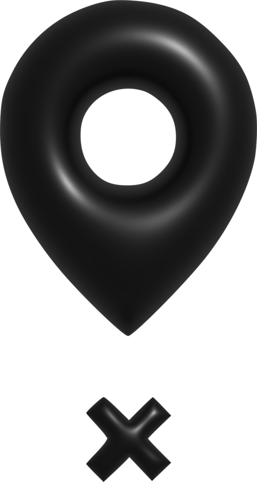 icono de ubicación de pin 3d png