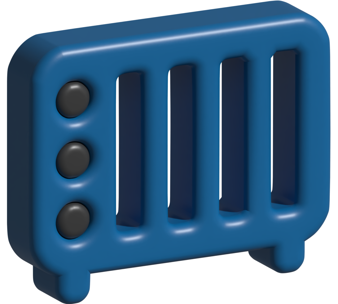 3d icoon van radiator png