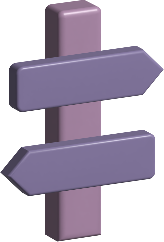 3D-Symbol des Straßenschilds png