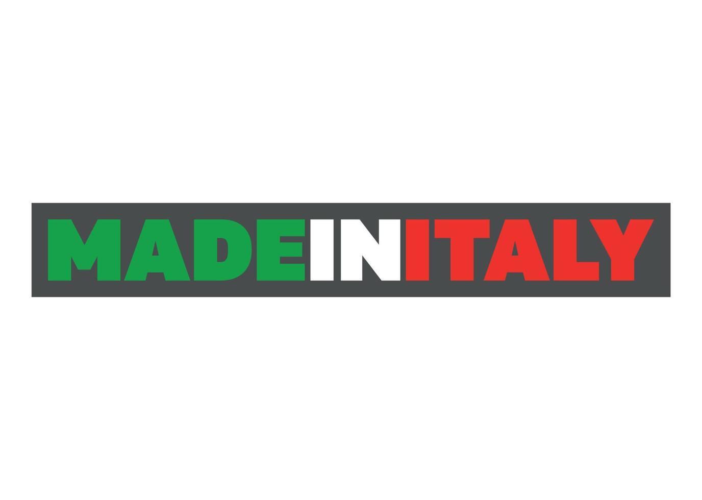 Label of Made in Italy vector