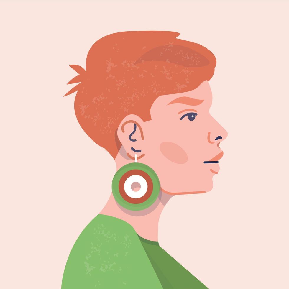 avatar de mujer vector