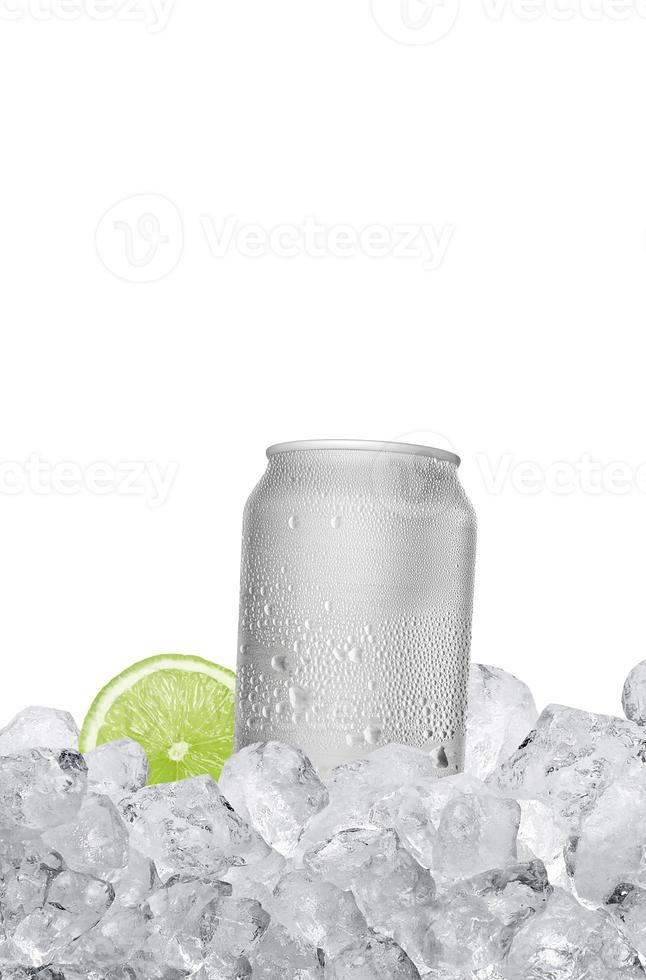 Green beer bottle on a white background. 3d render photo