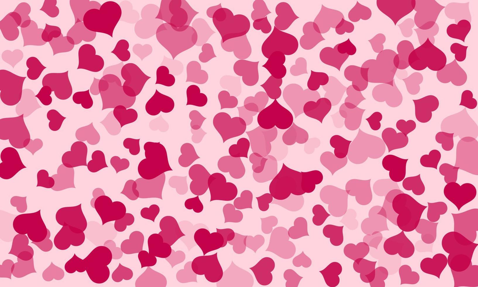 fondo feliz día de san valentín. corazones abstractos para el diseño de fondo del día de san valentín. ilustración vectorial vector