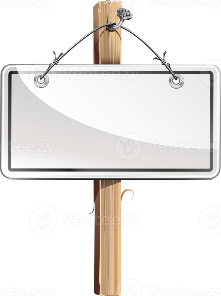 wood board sign banner png