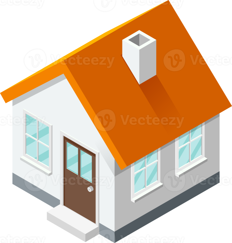 house flat color png