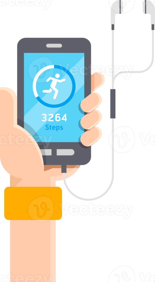 Mobile phone exercise 19023284 PNG